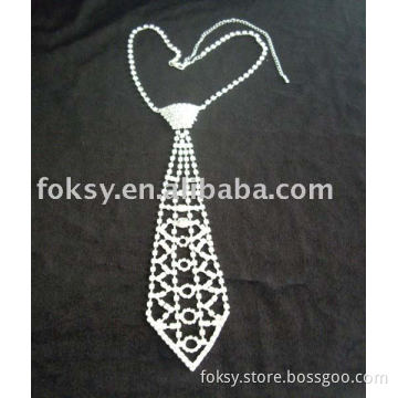 Rhinestones tie